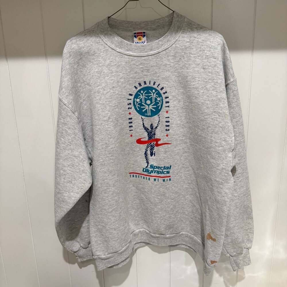 Vintage 1993 Special Olympics 25th Anniversary Crewneck Sweatshirt XL Award Wear